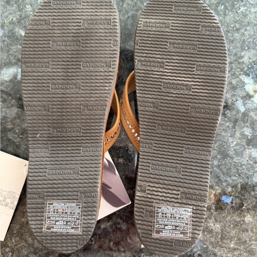 Rainbow Women's Tan Sandals - Picture 6 of 8